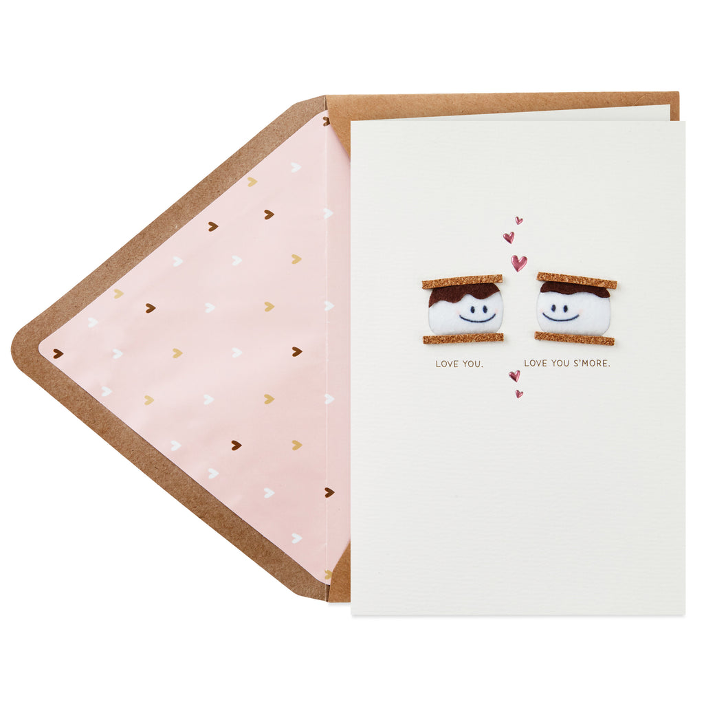 Signature Anniversary Card, Valentines Day Card, Love Card for Significant Other (Smores)