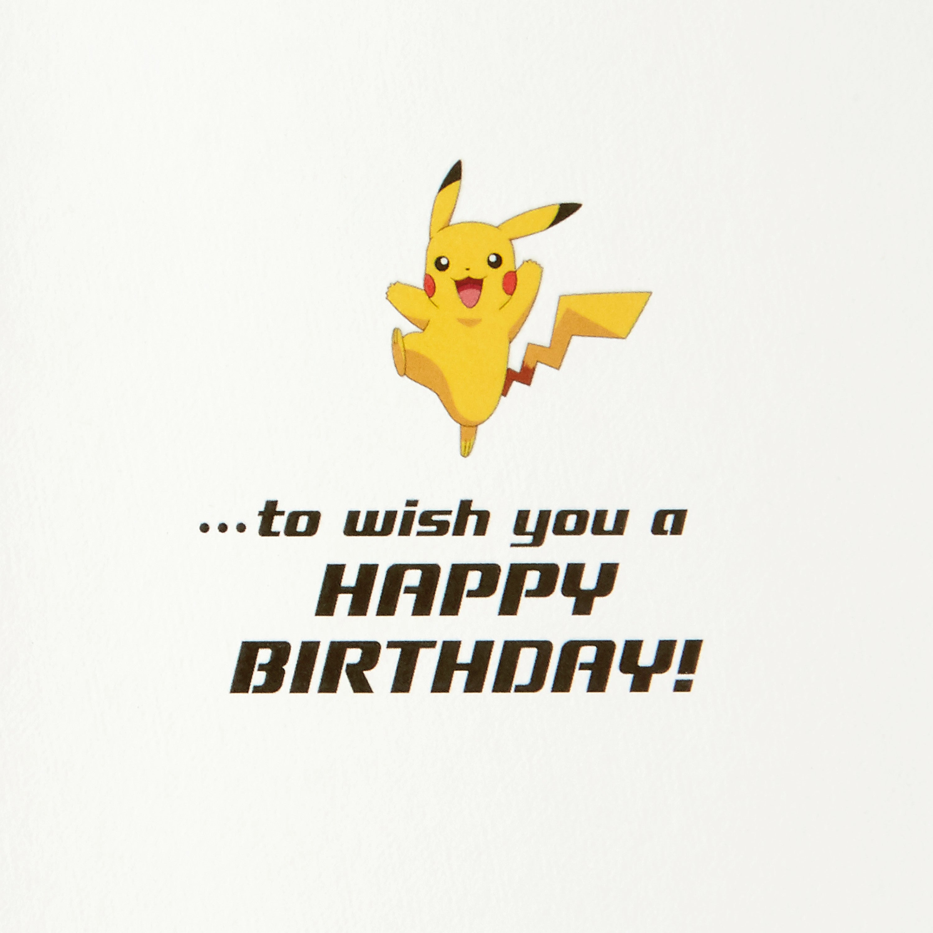 Pokémon Birthday Card (Wild Pikachu)