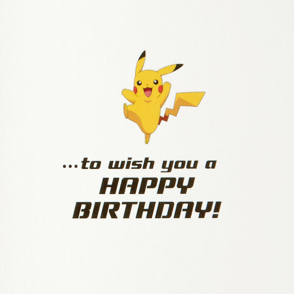 Pokémon Birthday Card (Wild Pikachu)
