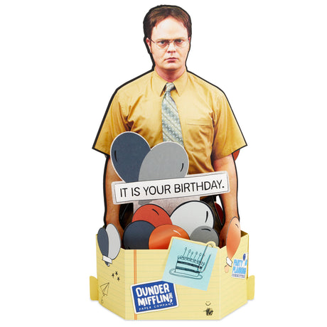 Hallmark Paper Wonder Funny Pop Up Birthday Card (The Office, Dwight Schrute)