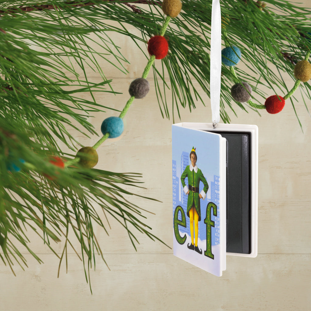 Elf Retro Video Cassette Case Christmas Ornament