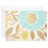 Blank Note Cards (Flowers and Dots, 50 Blank Cards or Thank You Cards with Envelopes)