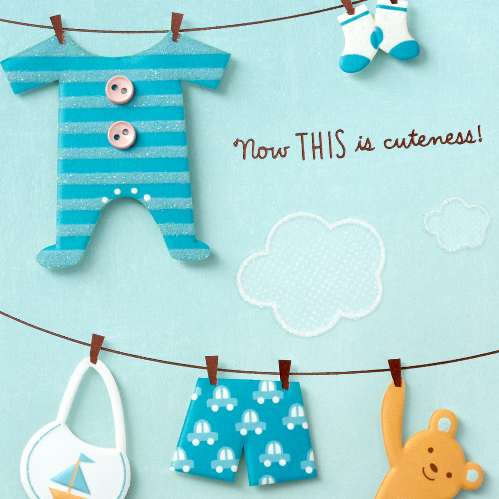 Baby Shower Card (Blue, Now This is Cuteness)