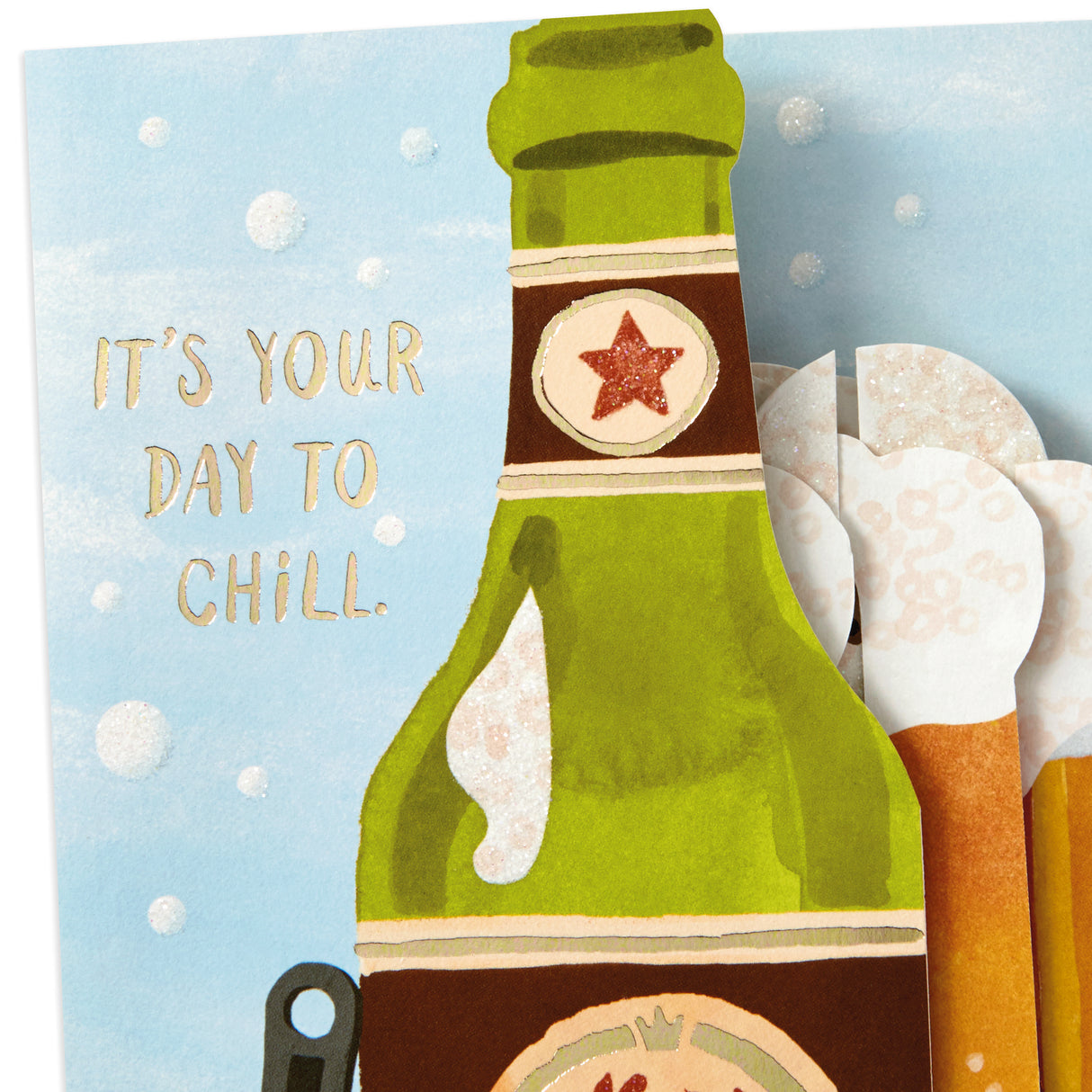 Paper Wonder Pop Up Fathers Day Card (Beer)