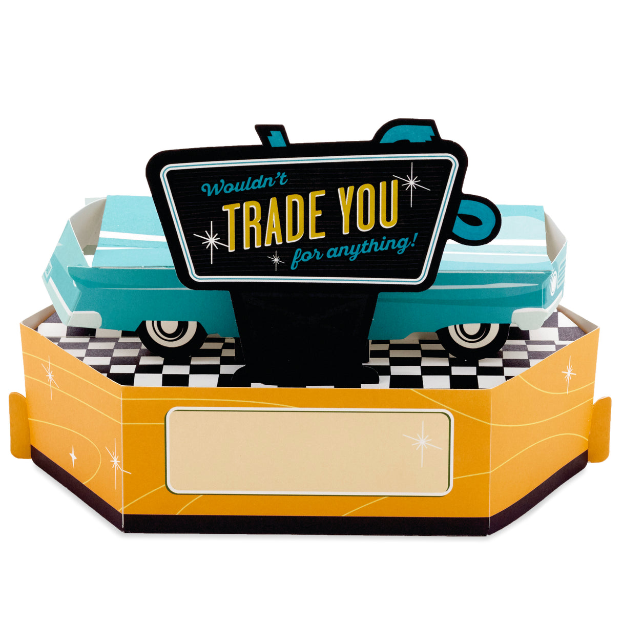 Paper Wonder Displayable Pop Up Fathers Day Card for Dad (Classic Car)