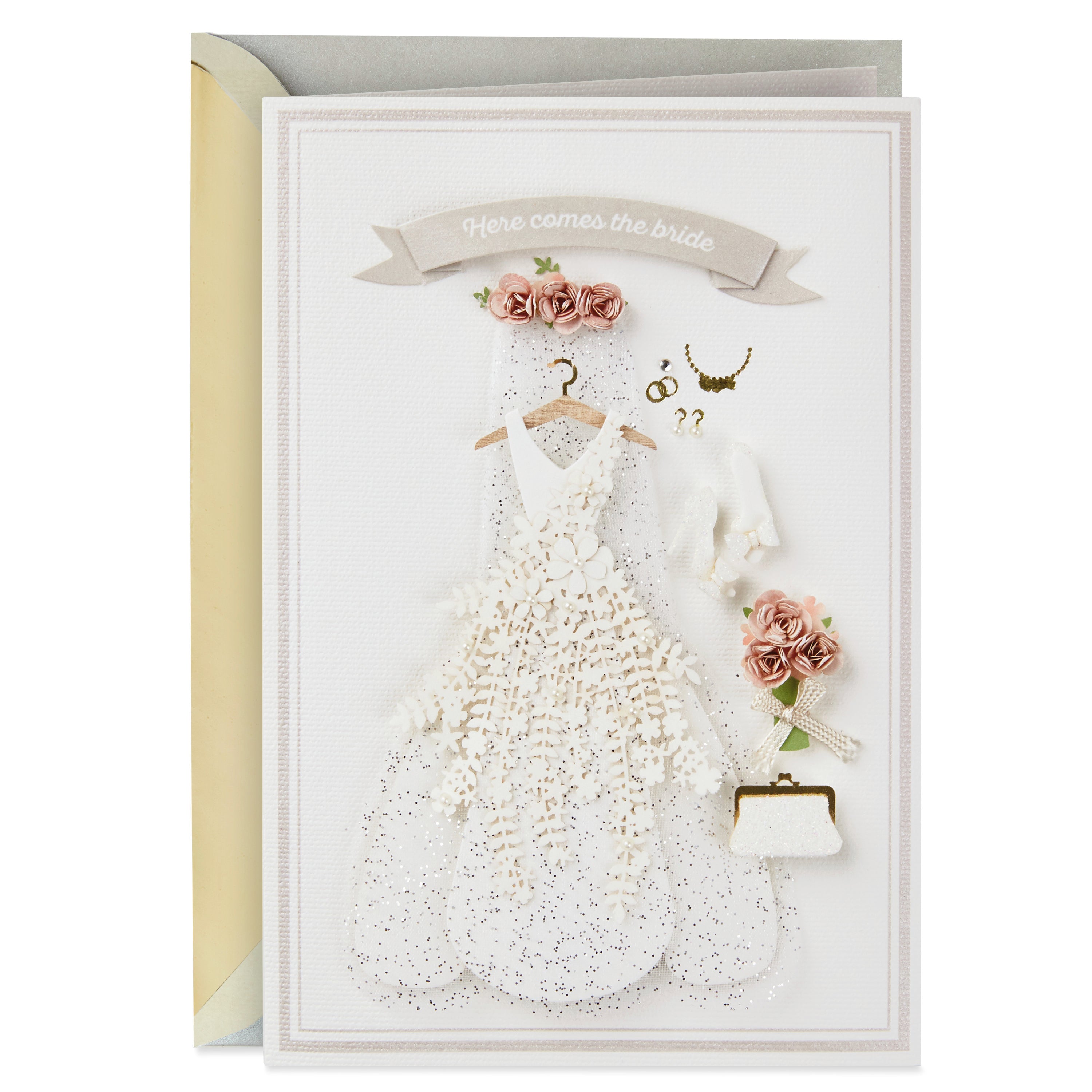 Signature Wedding, Bridal Shower, or Engagement Card (Here Comes the Bride)