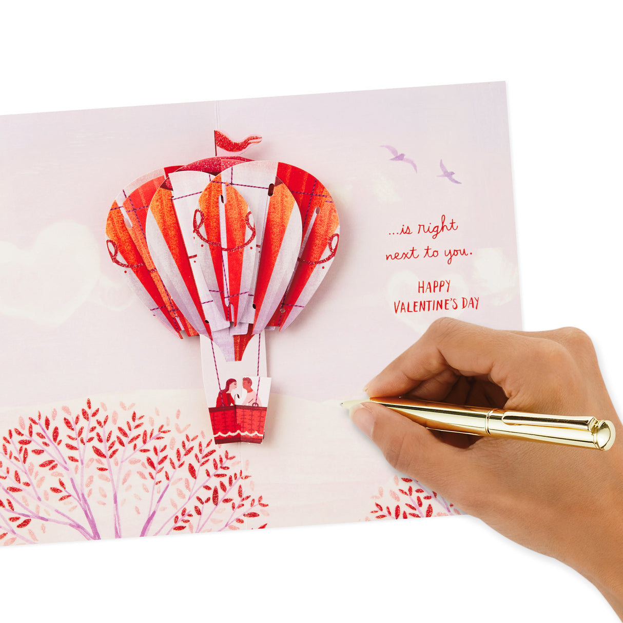 Paper Wonder Valentines Day Pop Up Card for Significant Other (Hot Air Balloon Valentine)