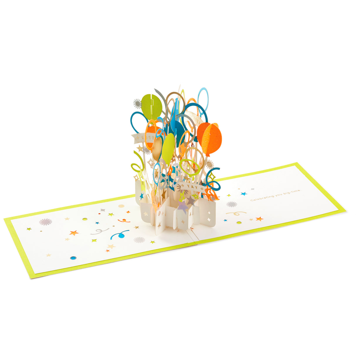 Signature Paper Wonder Pop Up Congratulations Card or Birthday Card (Celebrate)