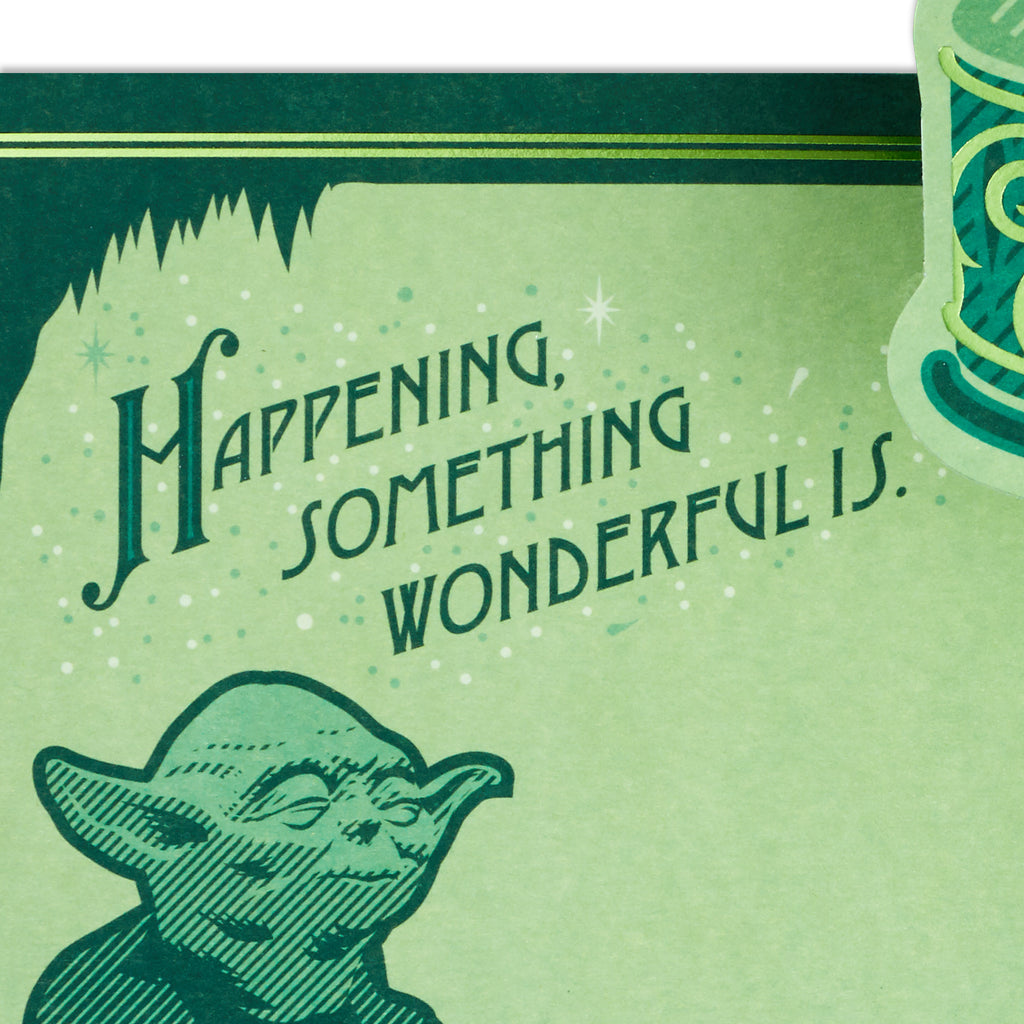 Star Wars Birthday Card (Yoda)