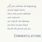 Law School Graduation Card (To Be a Good Lawyer)