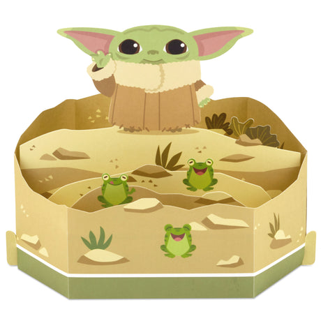 Paper Wonder Star Wars Baby Yoda Pop Up Card (Reaching Out)