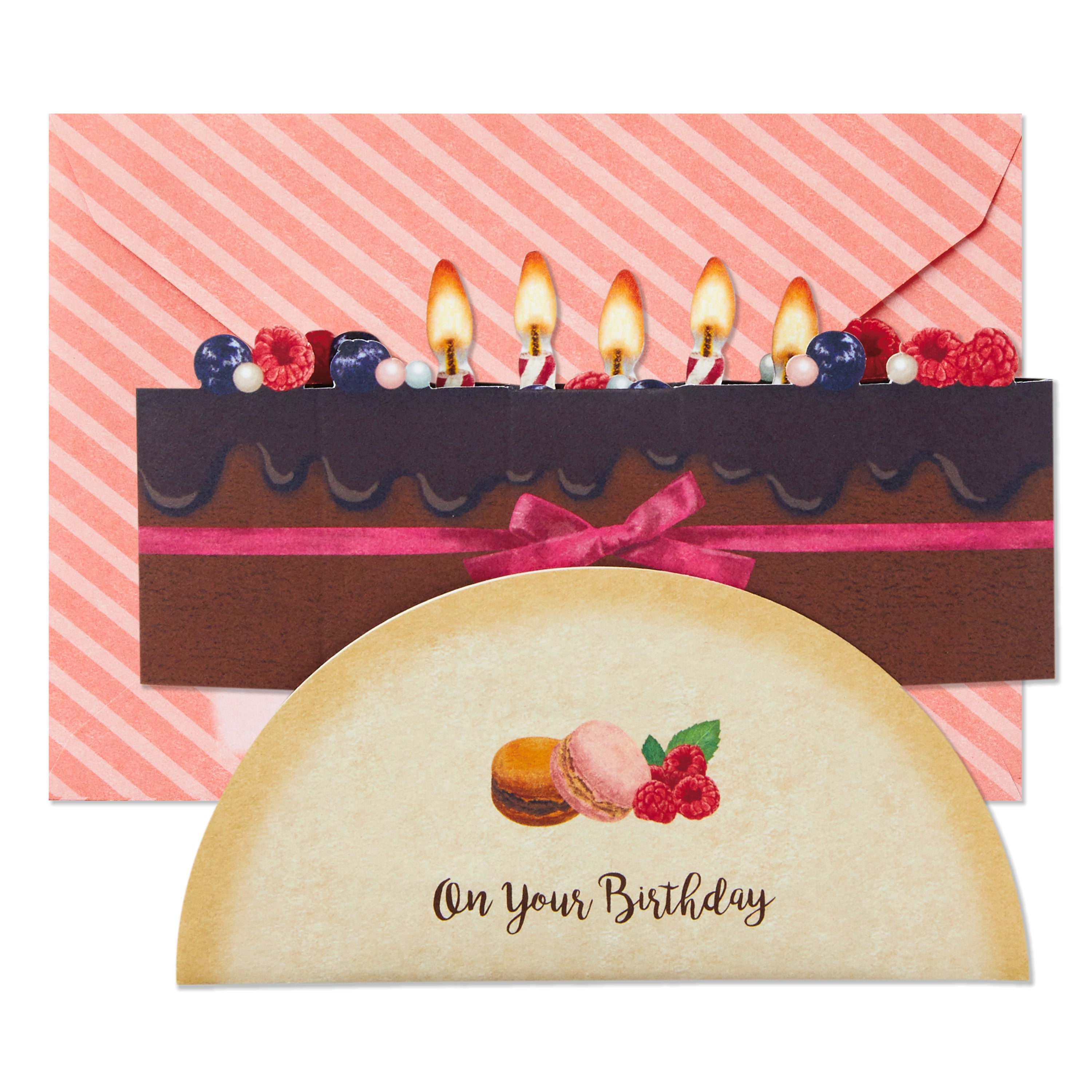 Pop Up Birthday Card (Chocolate Cake)