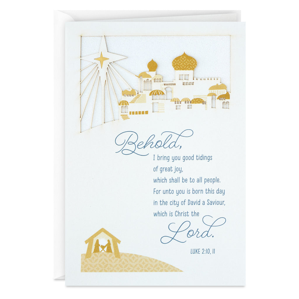 DaySpring Religious Christmas Card (Good Tidings of Great Joy)