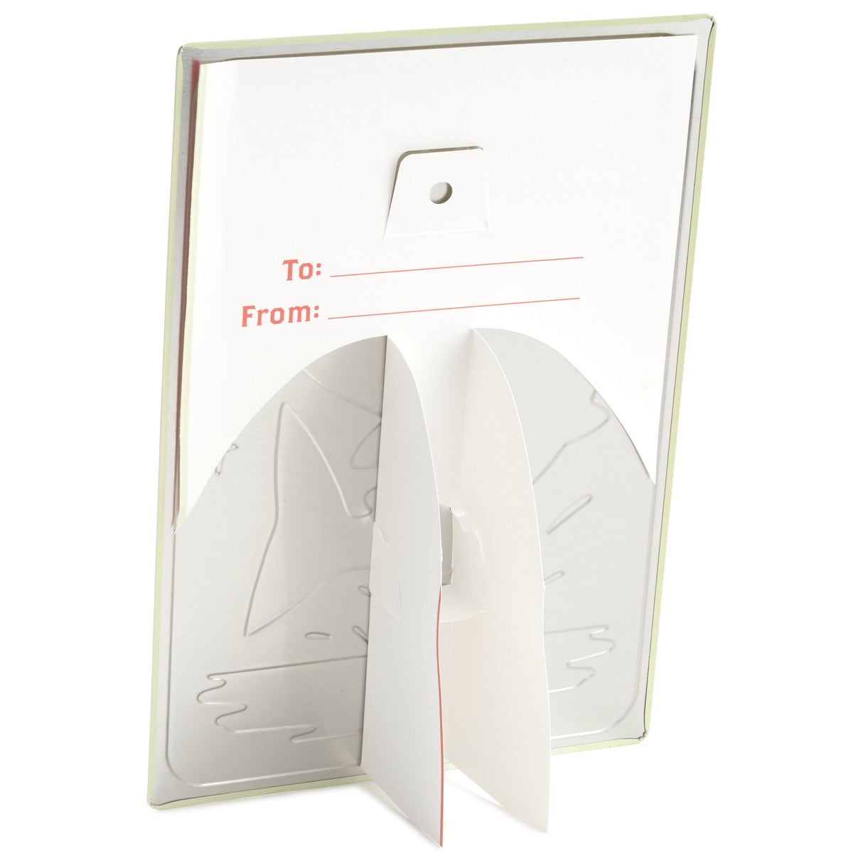 Fathers Day Card with Removable Tin Sign (Gone Fishing)