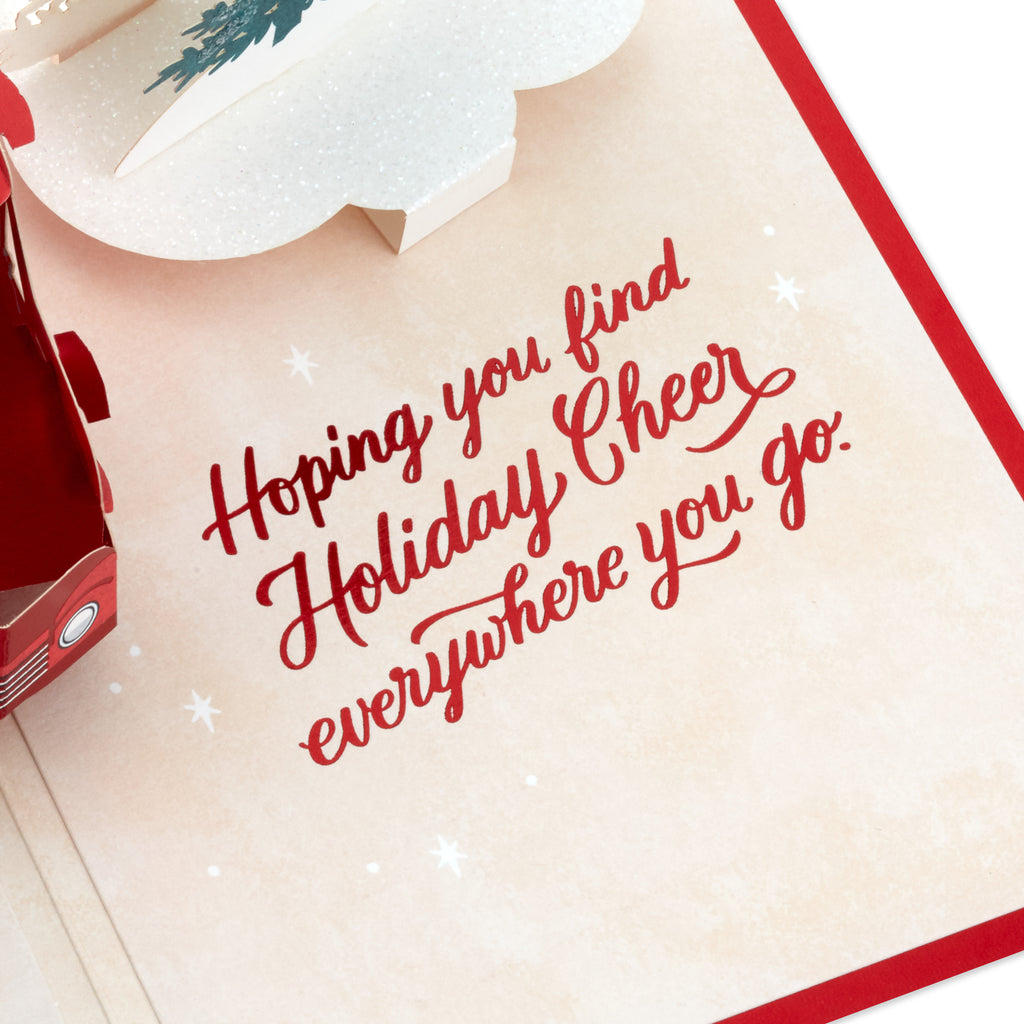 Signature Paper Wonder Pop Up Christmas Card (Red Truck)
