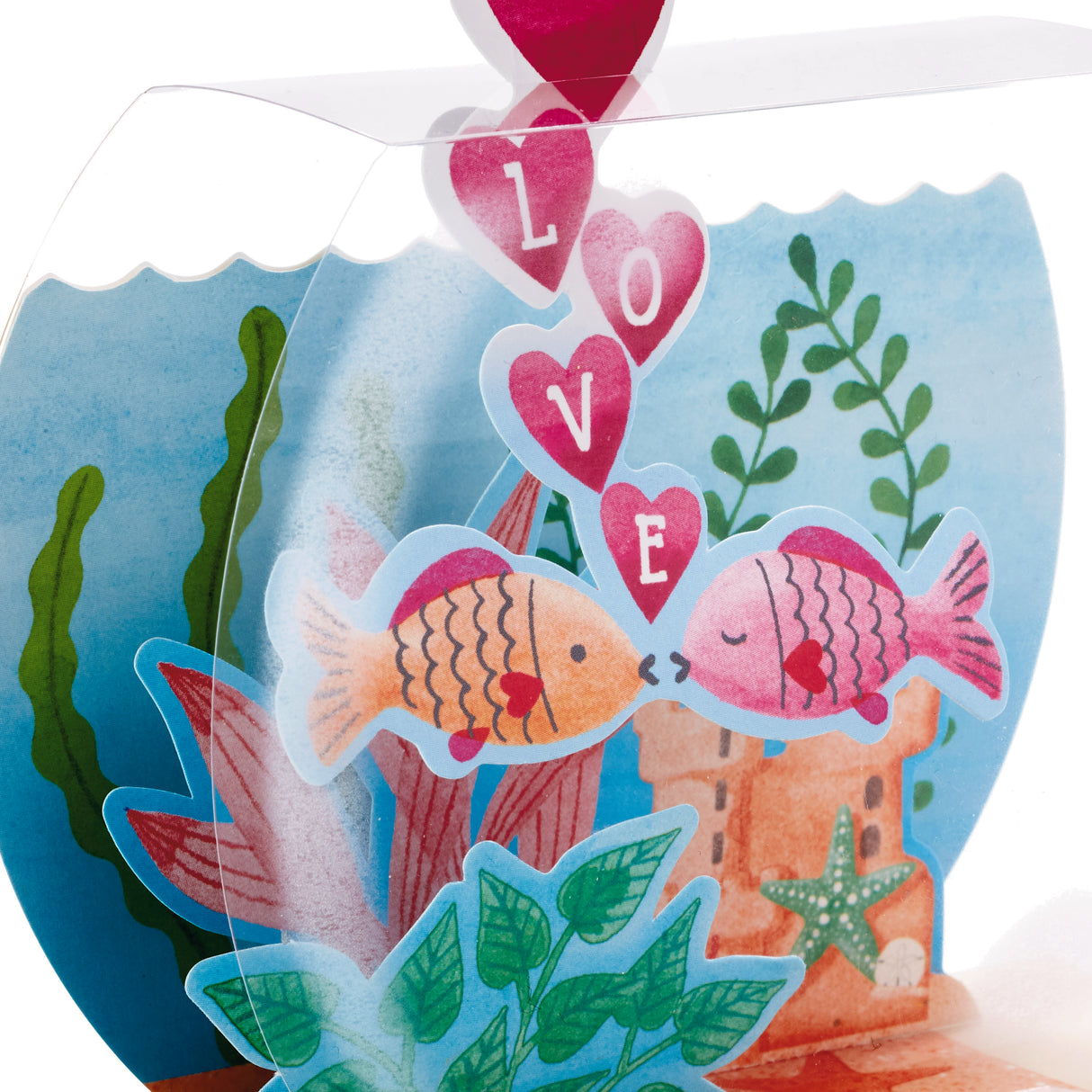 Paper Wonder Displayable Pop Up Anniversary Card (Goldfish)