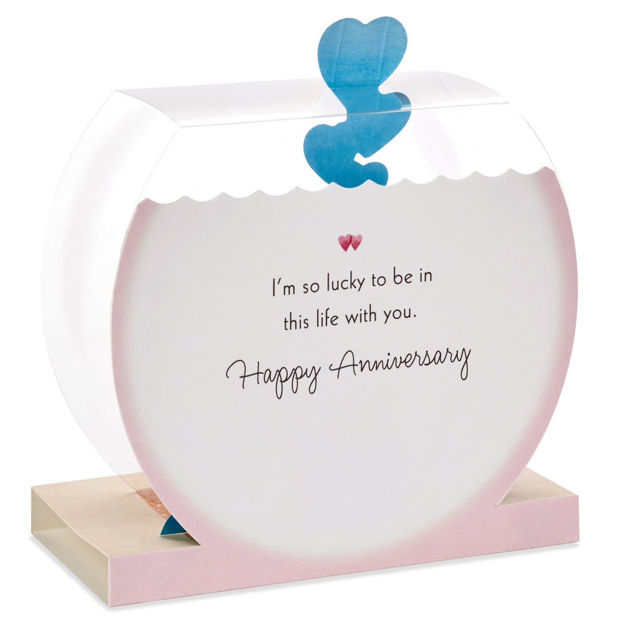 Paper Wonder Displayable Pop Up Anniversary Card (Goldfish)