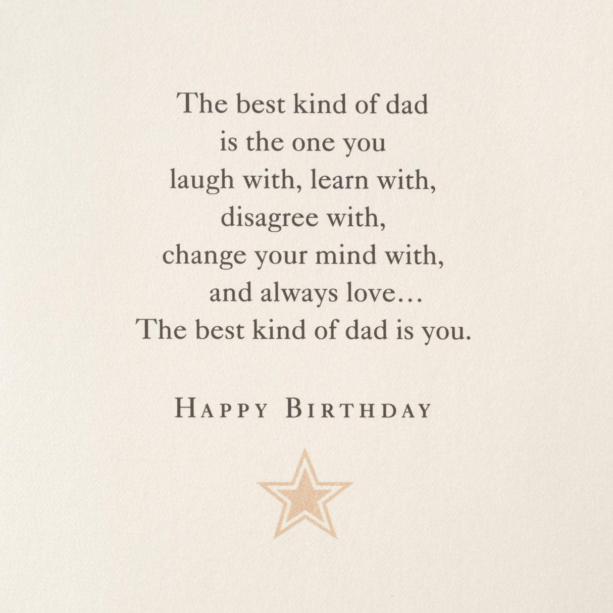 Birthday Card to Father (Best Kind of Dad)