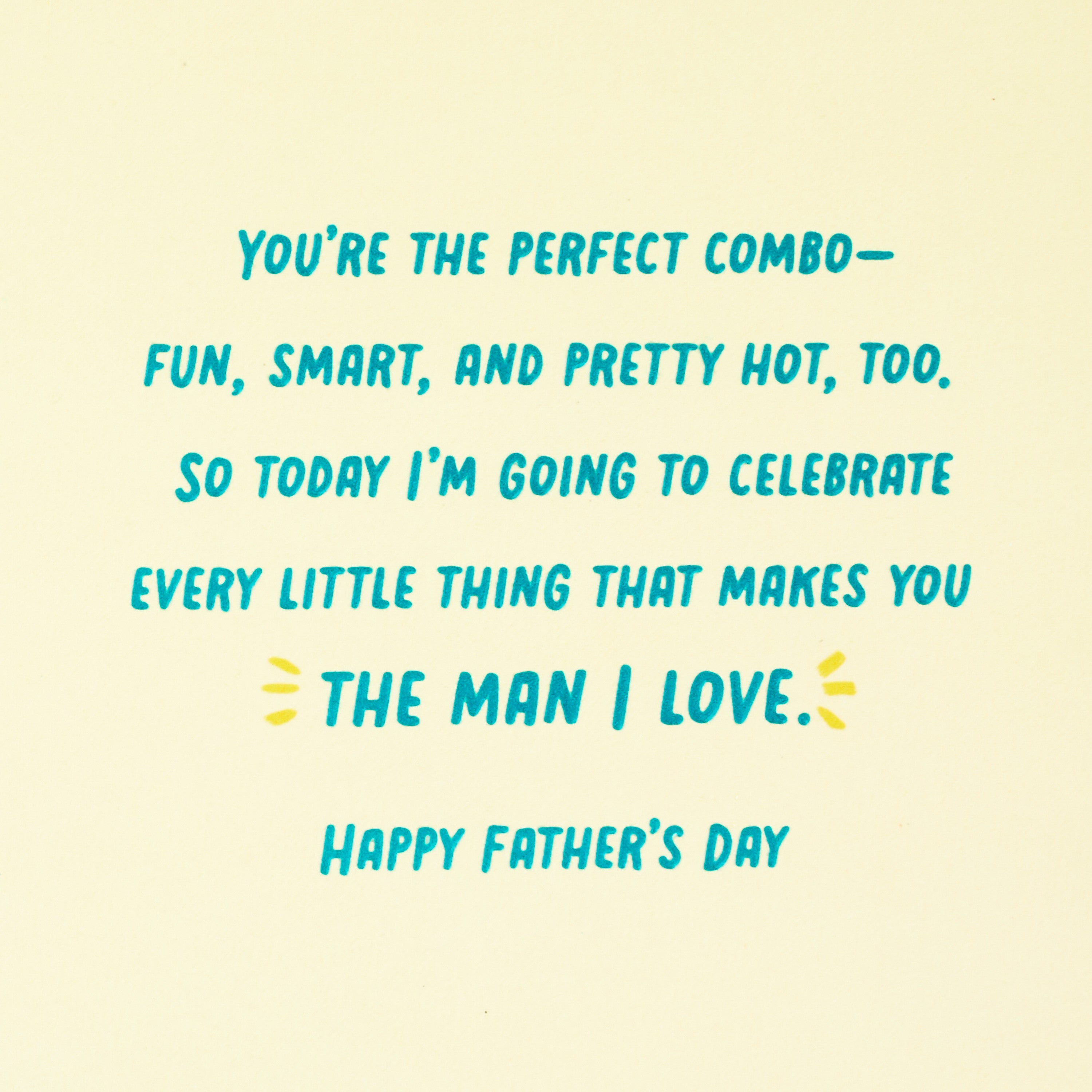 Fathers Day Card for Husband or Boyfriend (One Hot Dad)