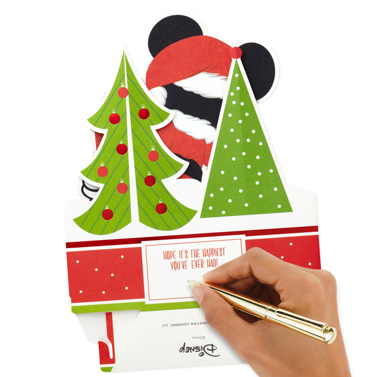 Paper Wonder Mickey Mouse Displayable Pop Up Christmas Card (Santa Claus)