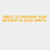 Shoebox Funny Birthday Card (Vodka Goldfish)