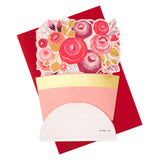 Paper Wonder Pop Up Valentines Day Card, Displayable Bouquet (Love You)