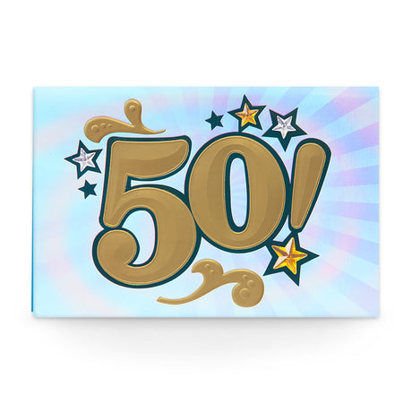 50th Birthday Greeting Card (Bling)