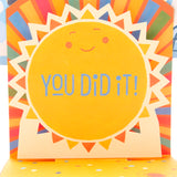 Pop Up Graduation Card with Song (Smiling Sun, Plays Happy by Pharrell Williams )