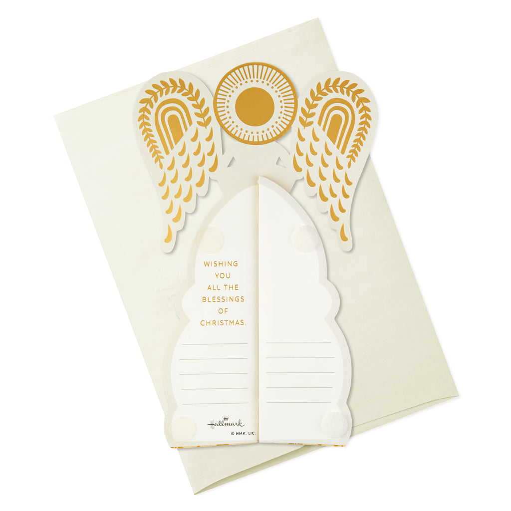 Paper Wonder Displayable Pop Up Honeycomb Christmas Card (Angel)