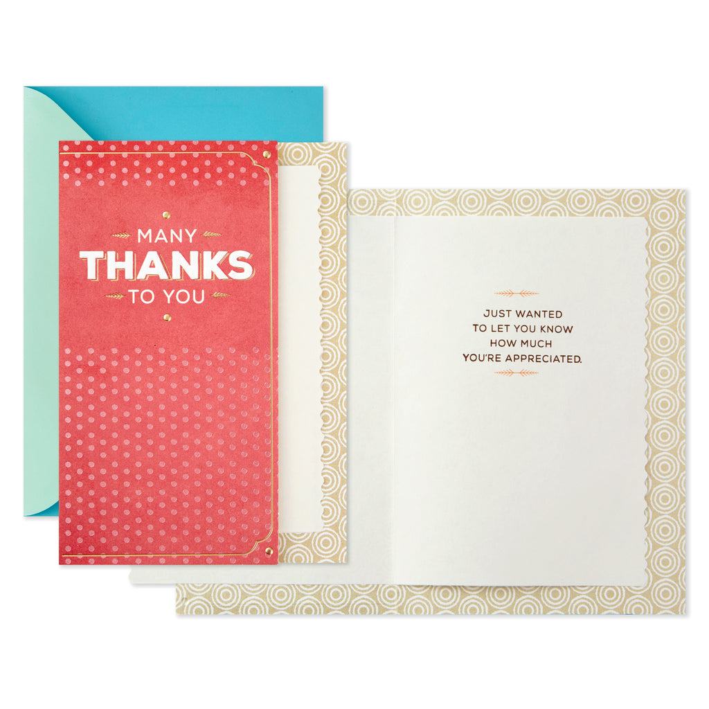 Thank You Card (You're Appreciated)
