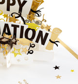 Signature Paper Wonder Pop Up Graduation Card (Happy Graduation)