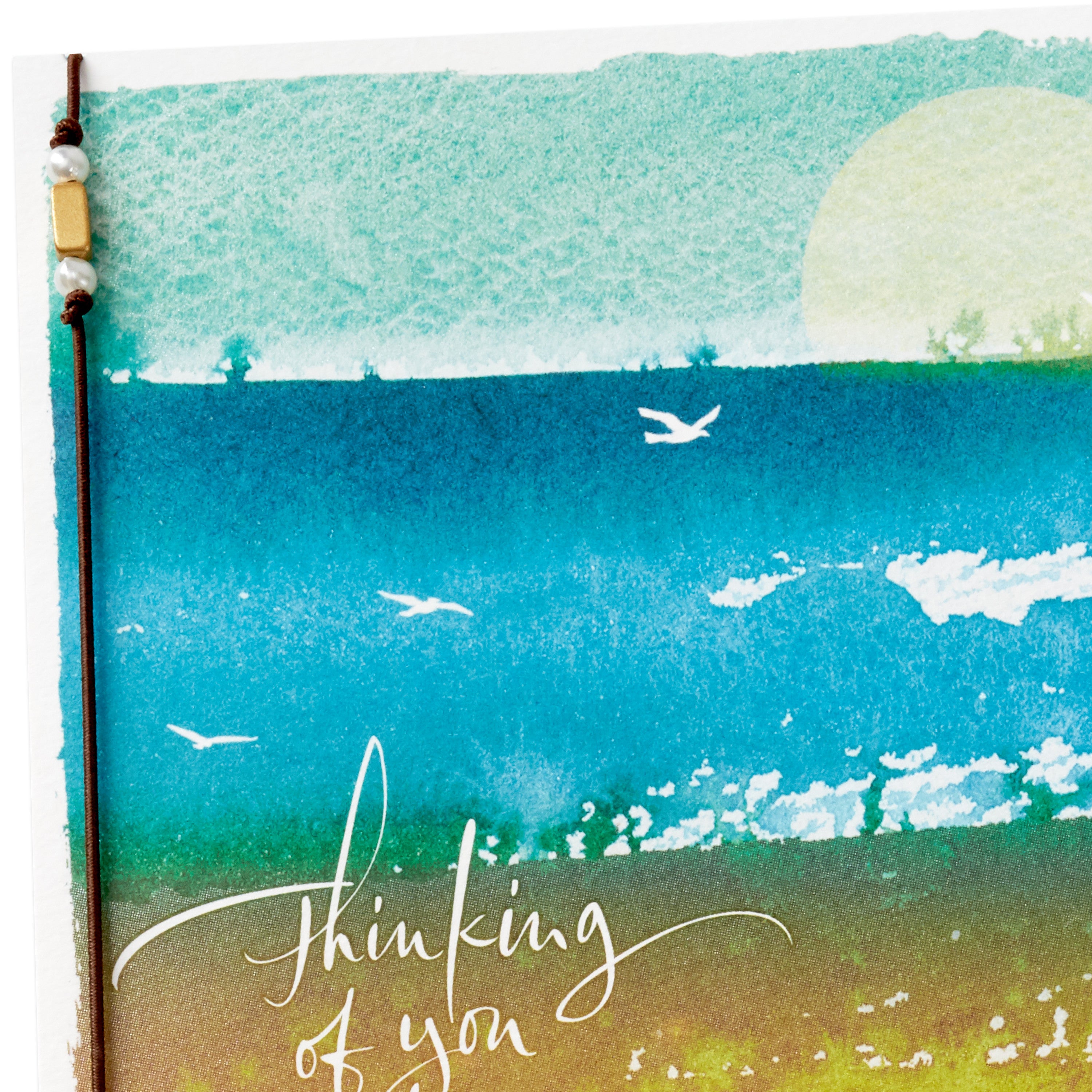  Pack of 2 Sympathy Cards (Seascape with Birds)