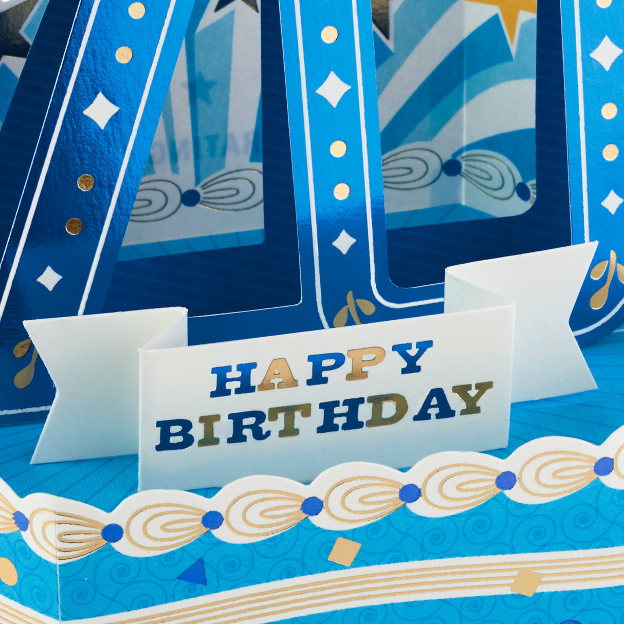 Paper Wonder 70th Birthday Pop Up Card (Celebrating You)