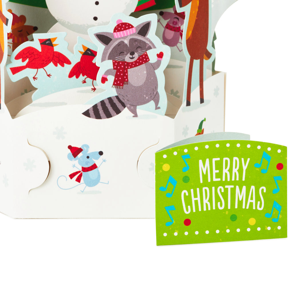 Paper Wonder Pop Up Christmas Card with Lights and Music (Plays Rockin' Around the Christmas Tree)