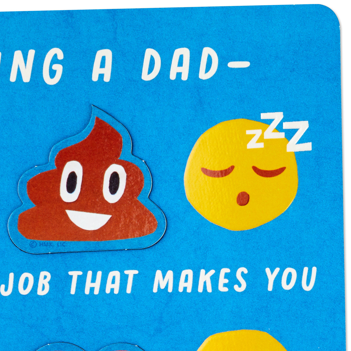Fathers Day Card (Removable Emoji Magnets)
