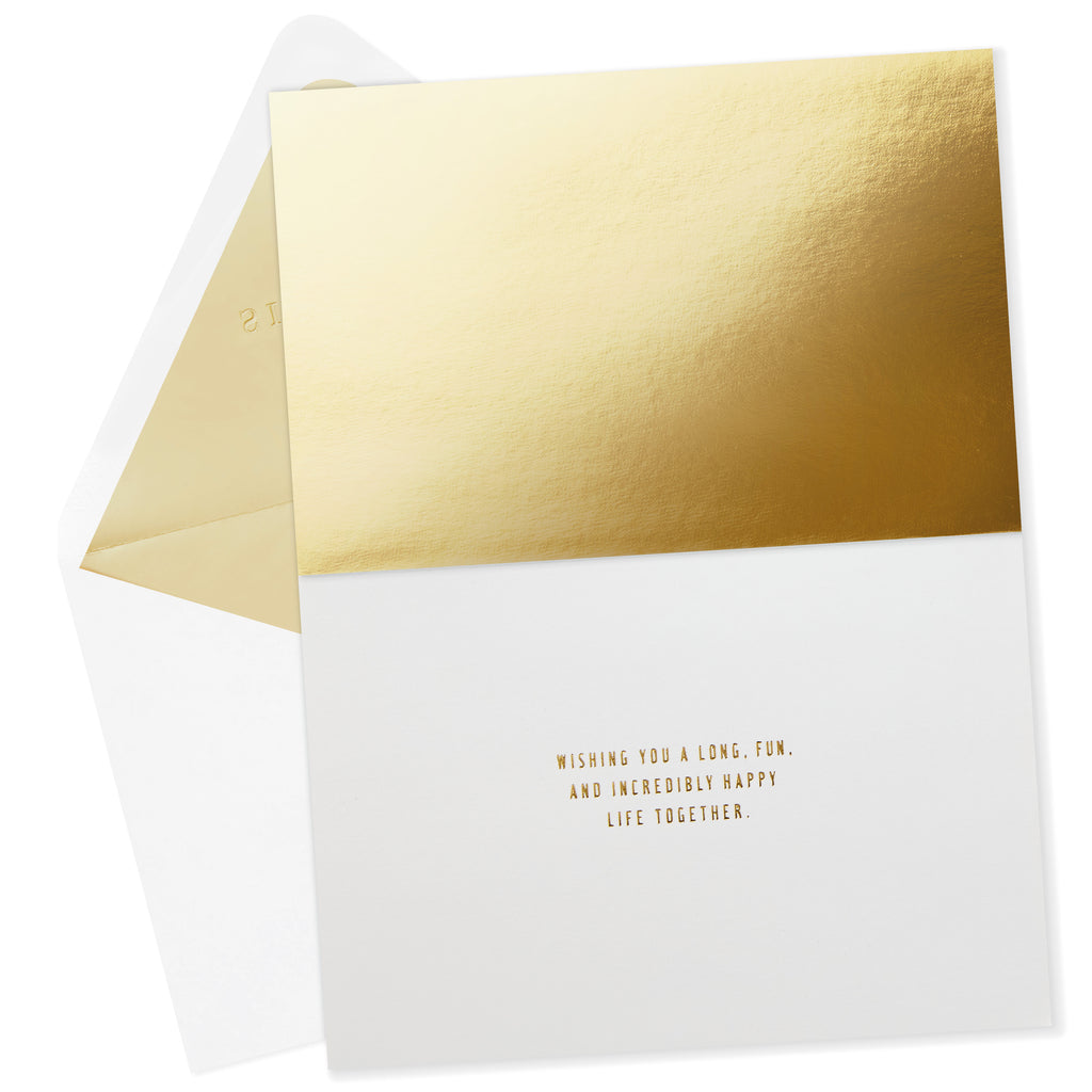 Signature Congratulations Engagement Card, Bridal Shower Card, Wedding Card (Congrats Confetti)