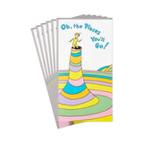 Dr. Seuss Pack of Graduation Card Money Holders or Gift Card Holders (Oh the Places You'll Go, 6 Cards with Envelopes)