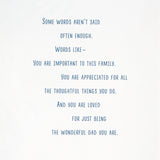 Father's Day Card (Some Words Aren't Said Often Enough)