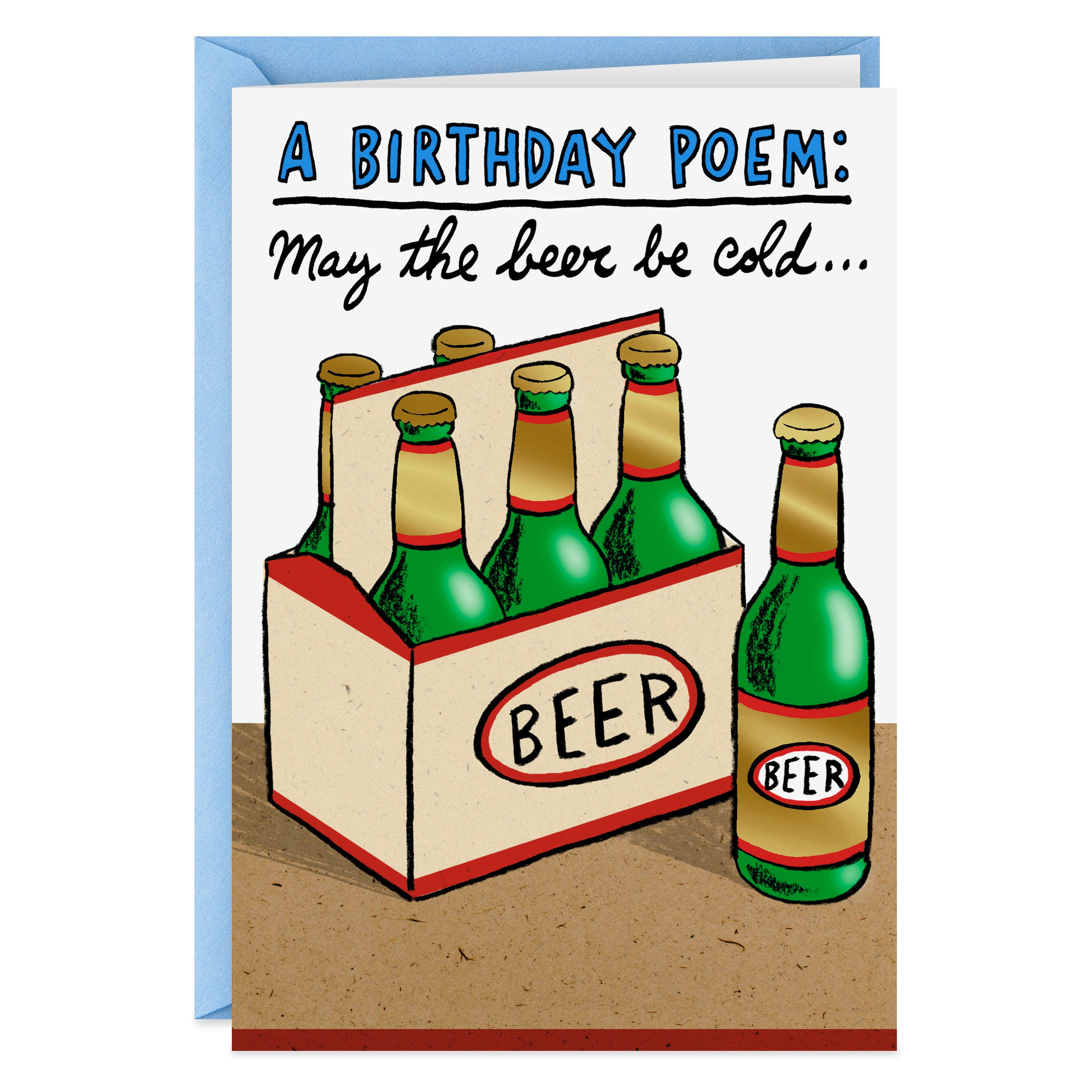 Shoebox Funny Birthday Card (Cold Beers)