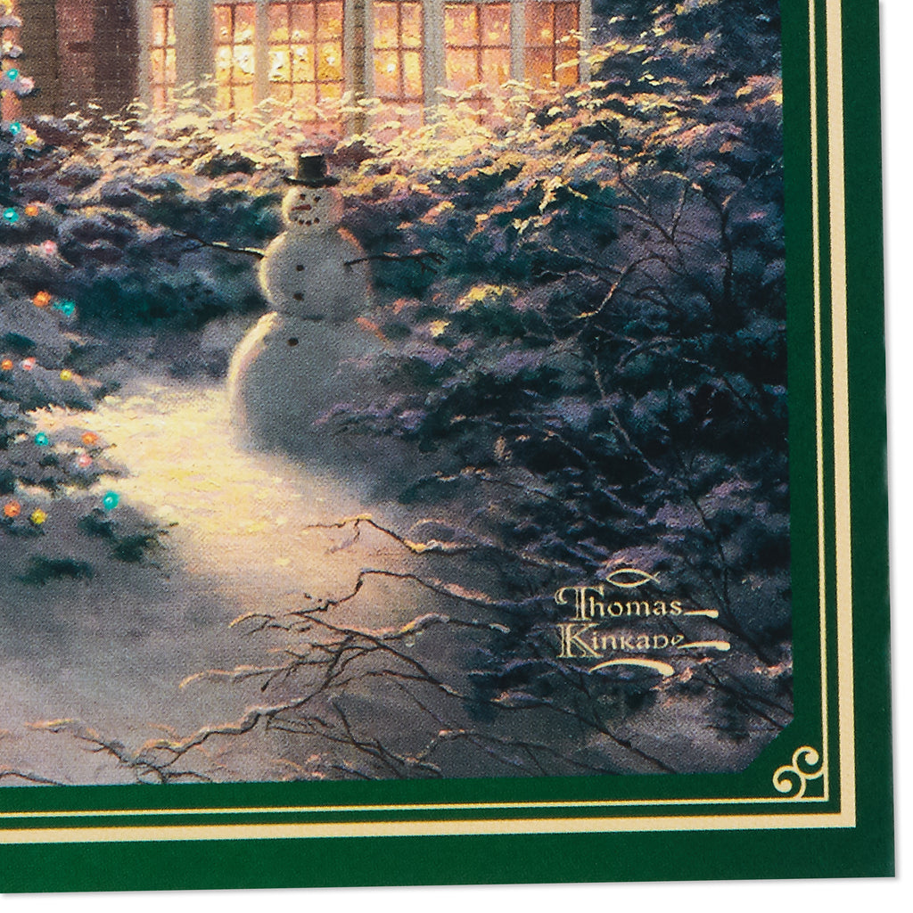 Thomas Kinkade Pack of Christmas Cards, Snowy House (6 Holiday Cards with Envelopes)