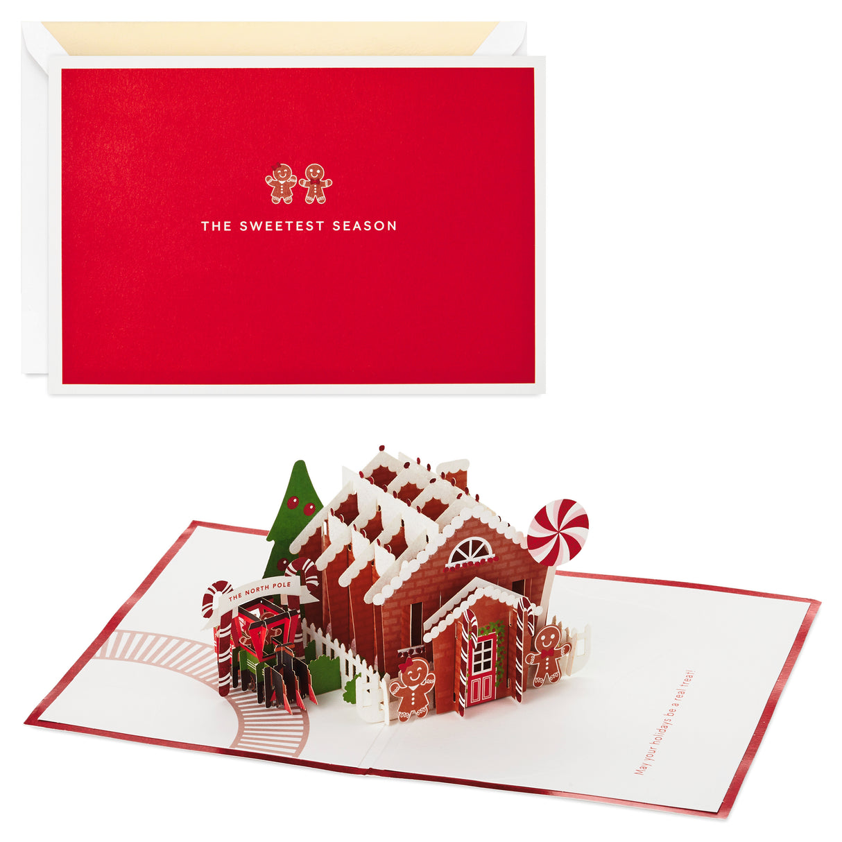 Signature Paper Wonder Pop Up Christmas Card (Gingerbread)