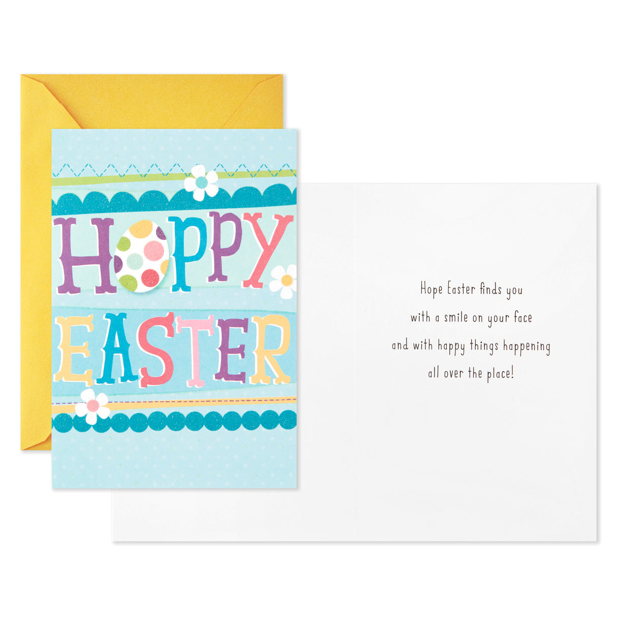 Pack of Easter Cards, Hoppy Easter (10 Cards with Envelopes)