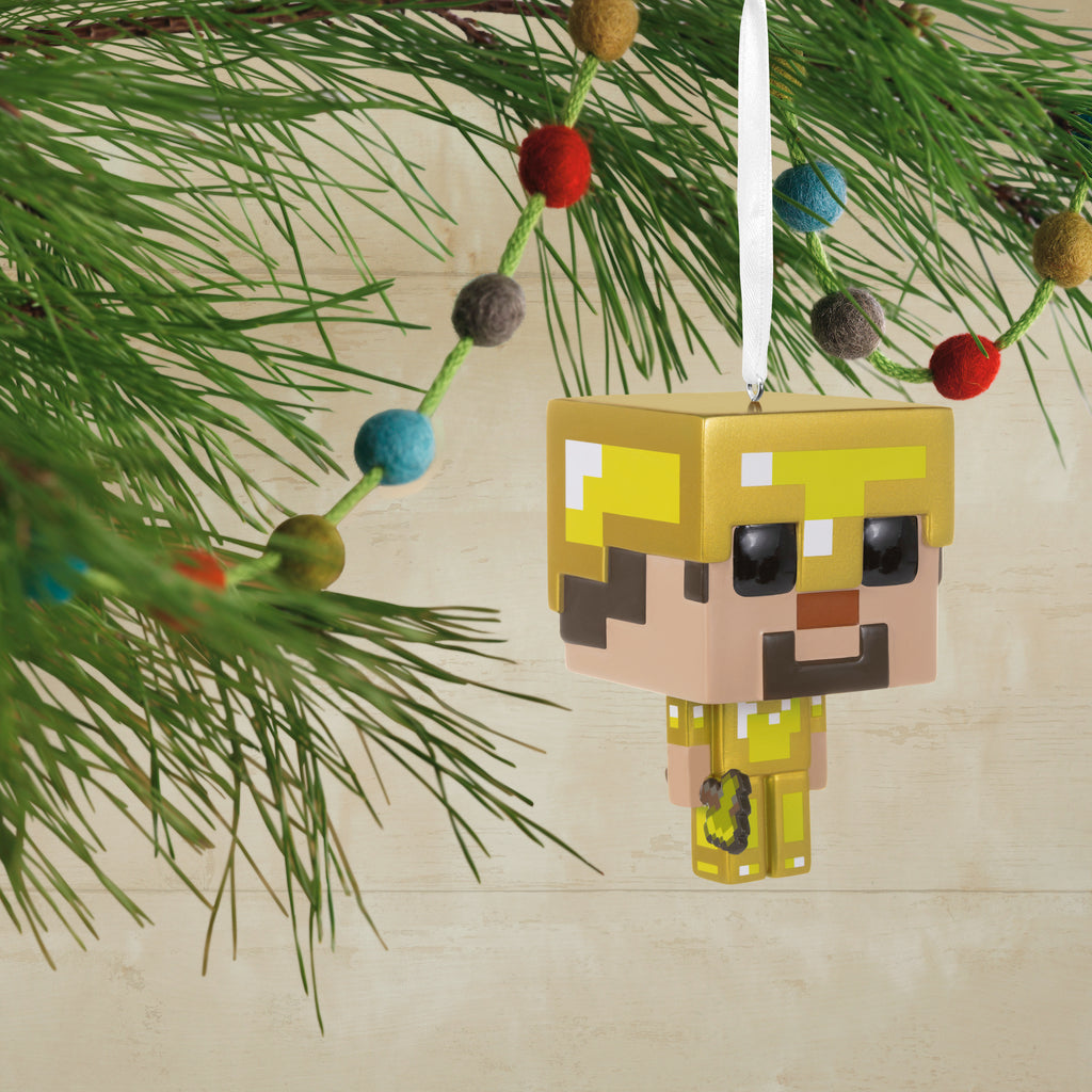 Minecraft Steve in Gold Armor Funko POP! Christmas Ornament