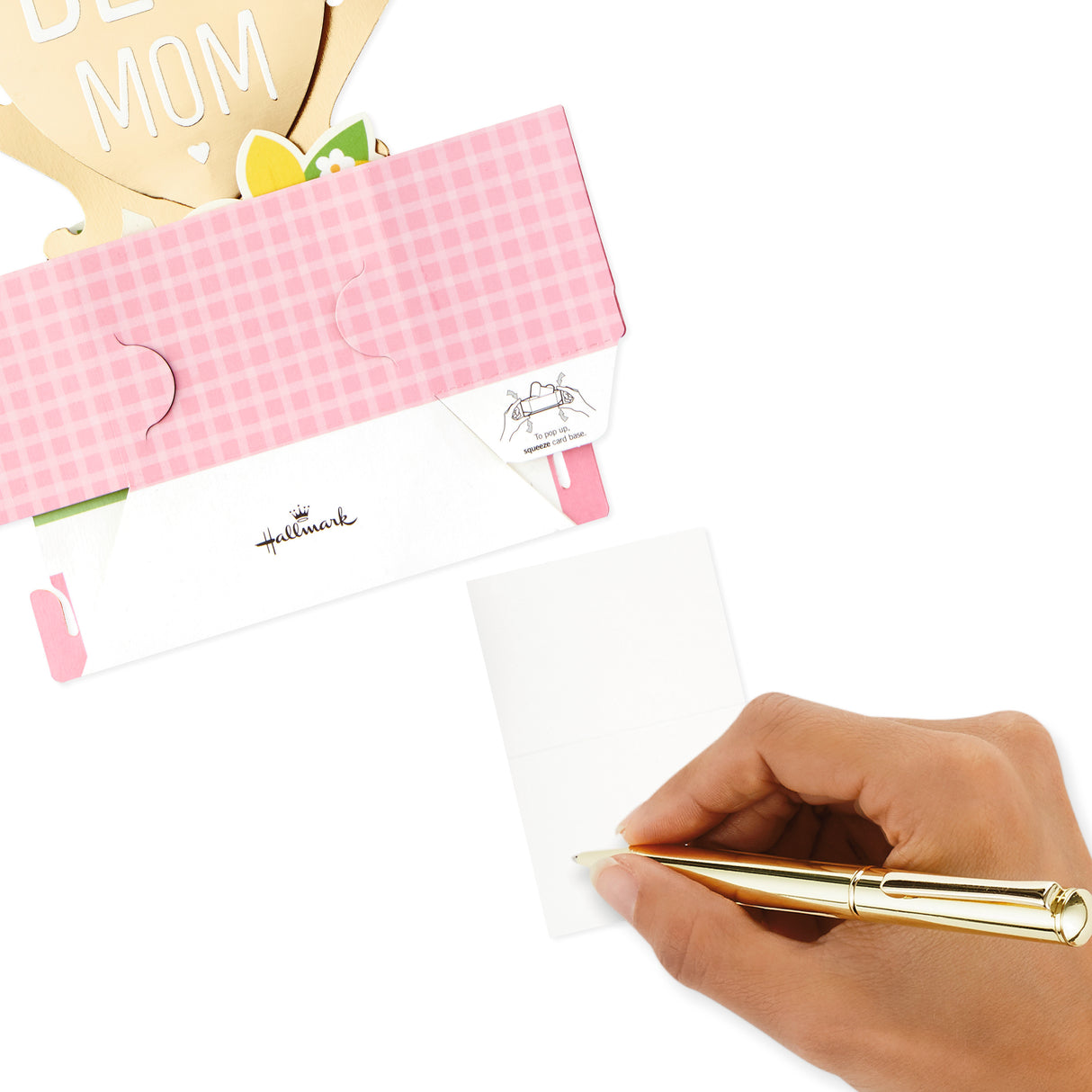 Pop Up Mothers Day Card (Displayable World's Best Mom Trophy)