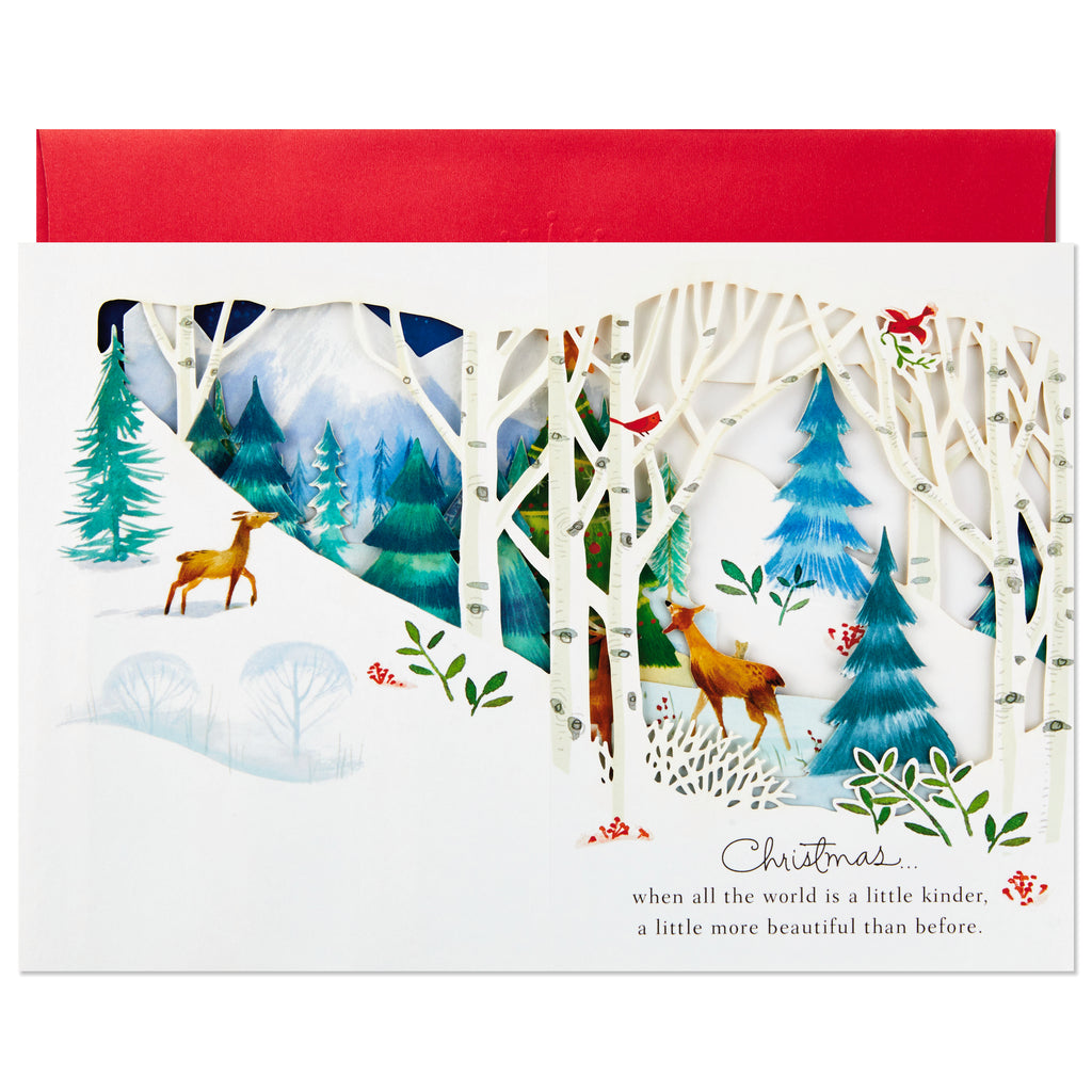 Paper Wonder Pop Up Holiday Card (Woodland Animals Pop Up)