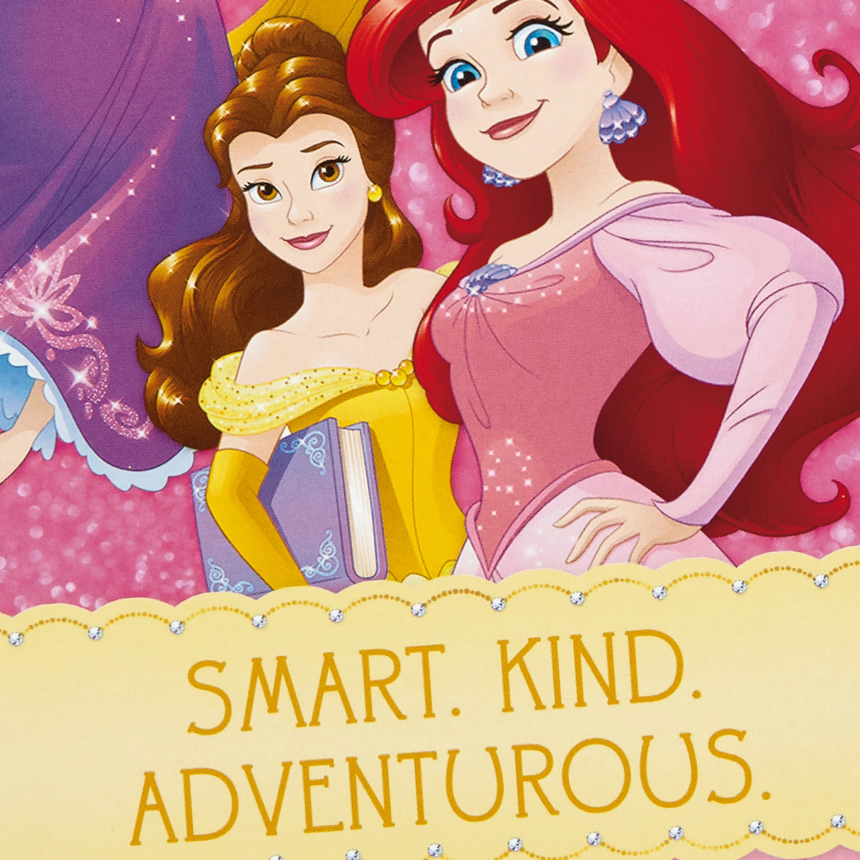 Birthday Card for Kids (Disney Princess Earring Stickers)