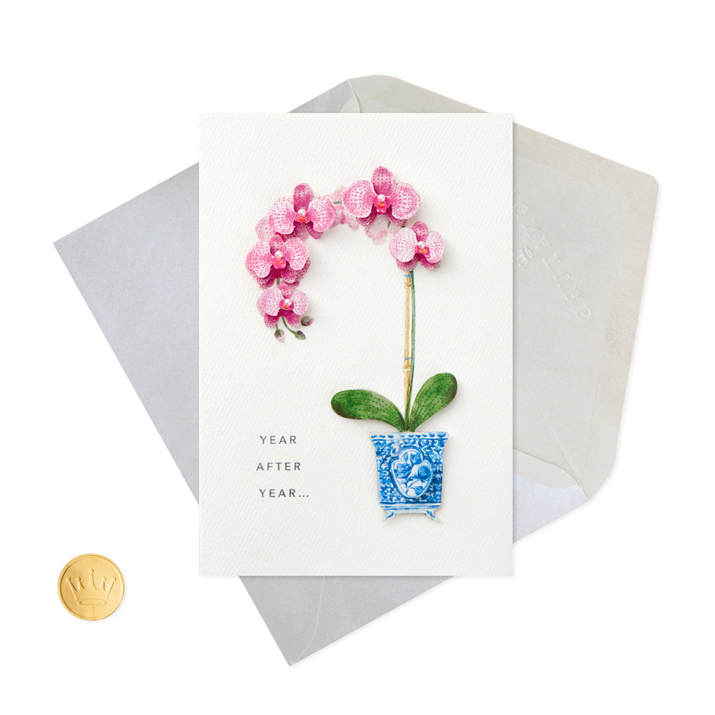 Signature Birthday Card for Her (Orchid)