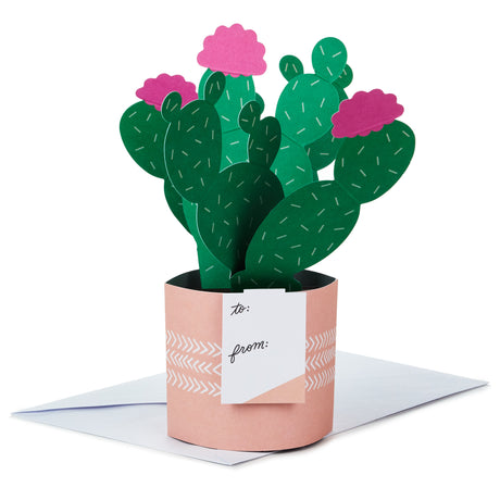  Paper Wonder Blank Pop Up Card (Potted Cactus)