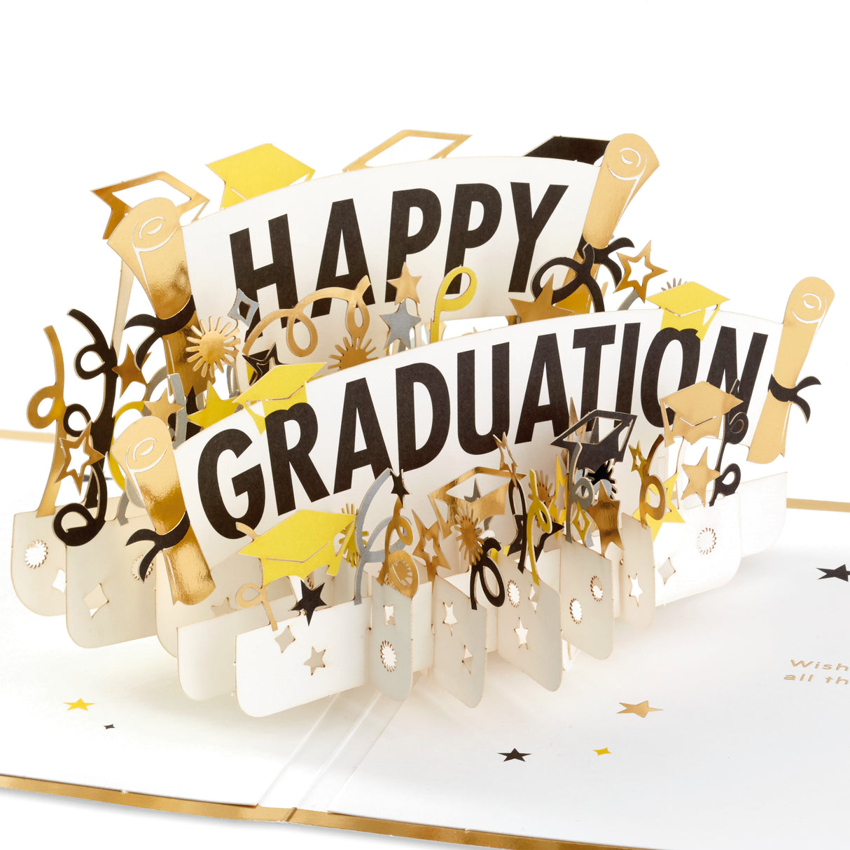 Signature Paper Wonder Pop Up Graduation Card (Happy Graduation)