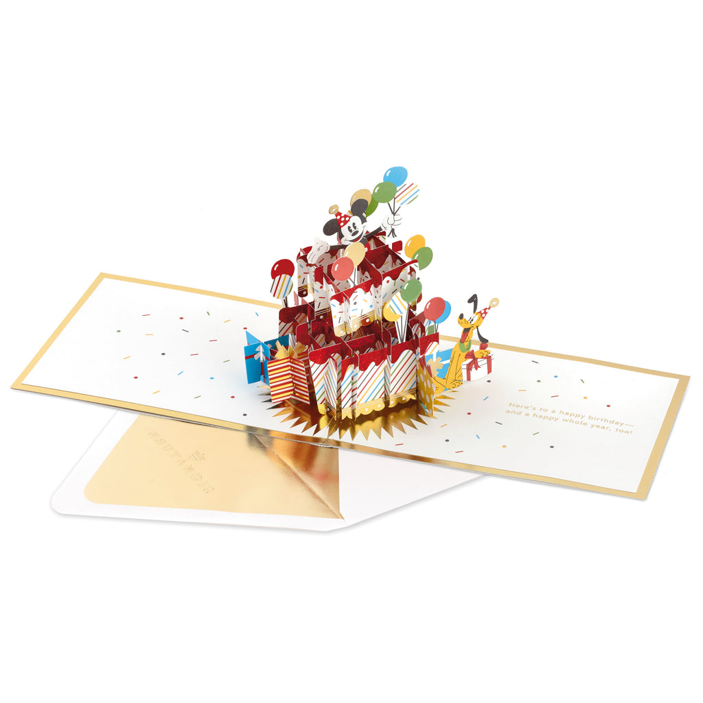 Signature Paper Wonder Pop Up Birthday Card (Disney Mickey Mouse and Friends)